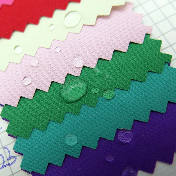 wholesale woven plain style textile jacquard 100% polyester fabric wind coat dust jacket cloth PVC coated waterproof