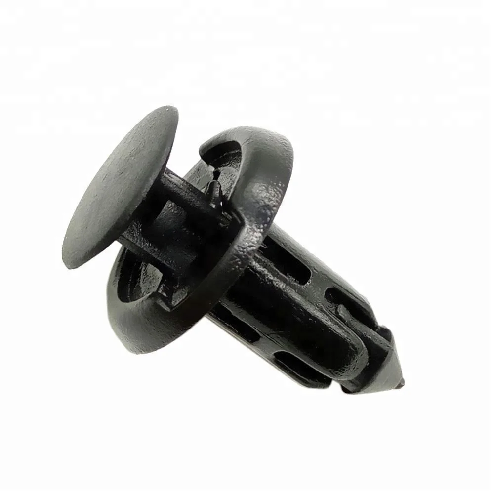 Universal 100PCS 8mm Automotive Plastic Push Type Fastener for Car bumper Mudguard fixing Clips