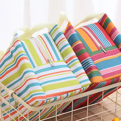 Оптовая продажа, оксфордская 600D изоляционная сумка-холодильник, водонепроницаемая полосатая Корзина для пикника, стильная сумка-холодильник