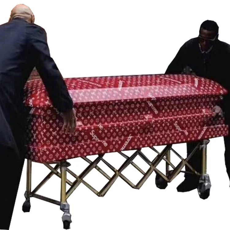 THR-CTF04 Funeral products coffin church trolley aluminum alloy church truck for casket