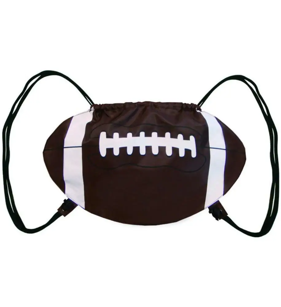 Drawstring Rugby Bag Folding up Football Storage Backpack