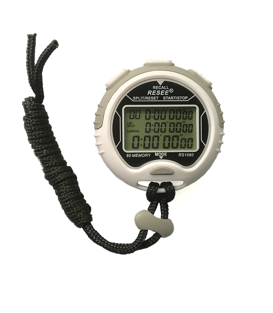 RESEE RS1060 Three rows Digital LCD big screen display electronic stopwatch