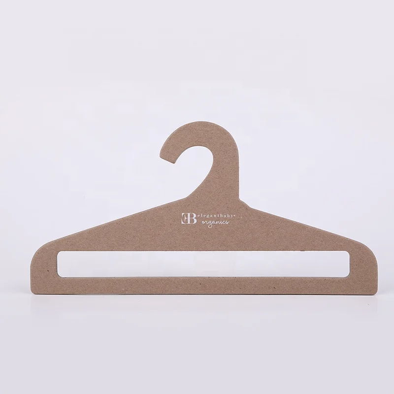 FSC Eco friendly high quality wholesale recycled grey board paper hangers for clothes