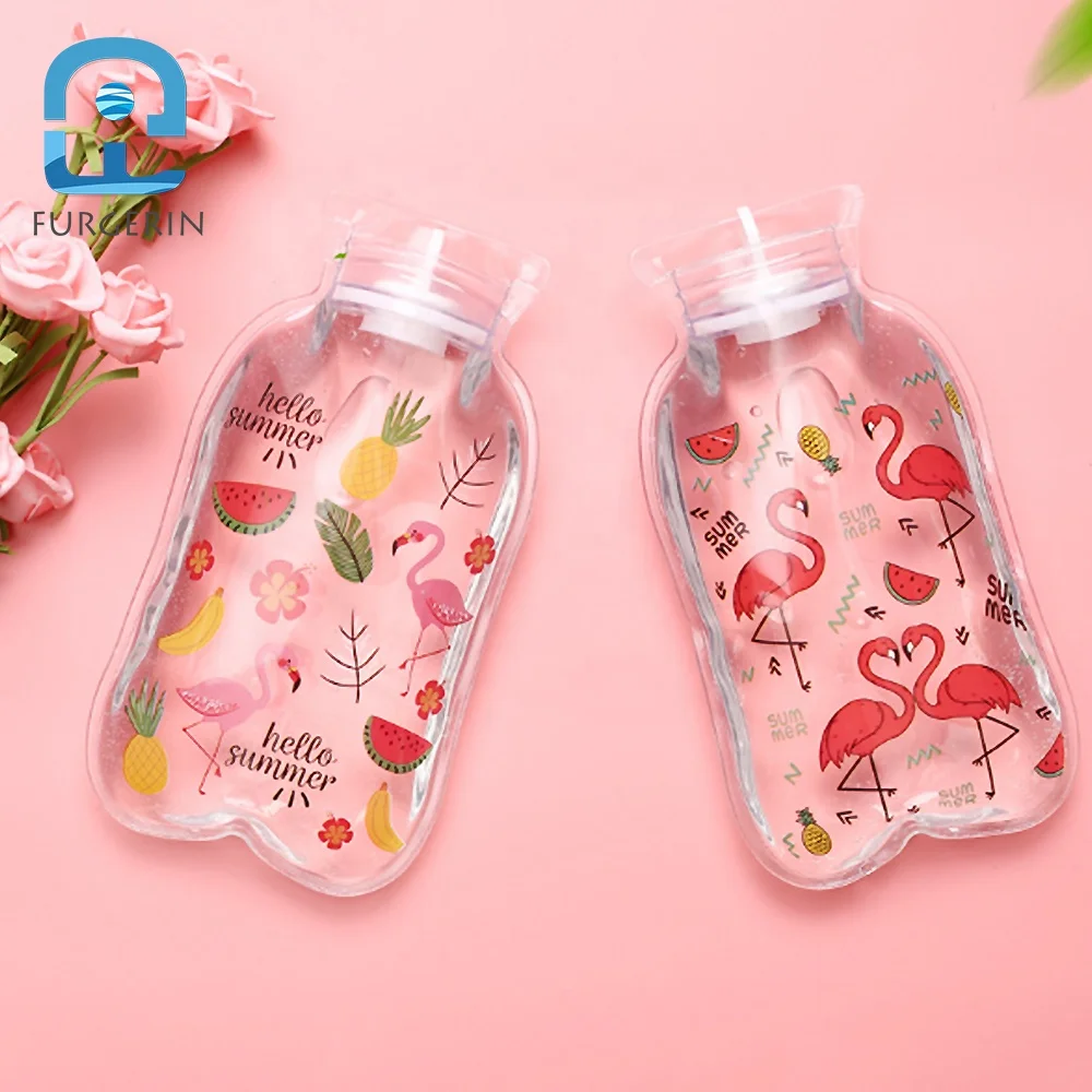 
FURGERIN Transparent Hot Water Bag PVC Hand Warmers Portable Heat Pack Hand Heater Cute Warm Bag Warm Hands Warmer For Women 