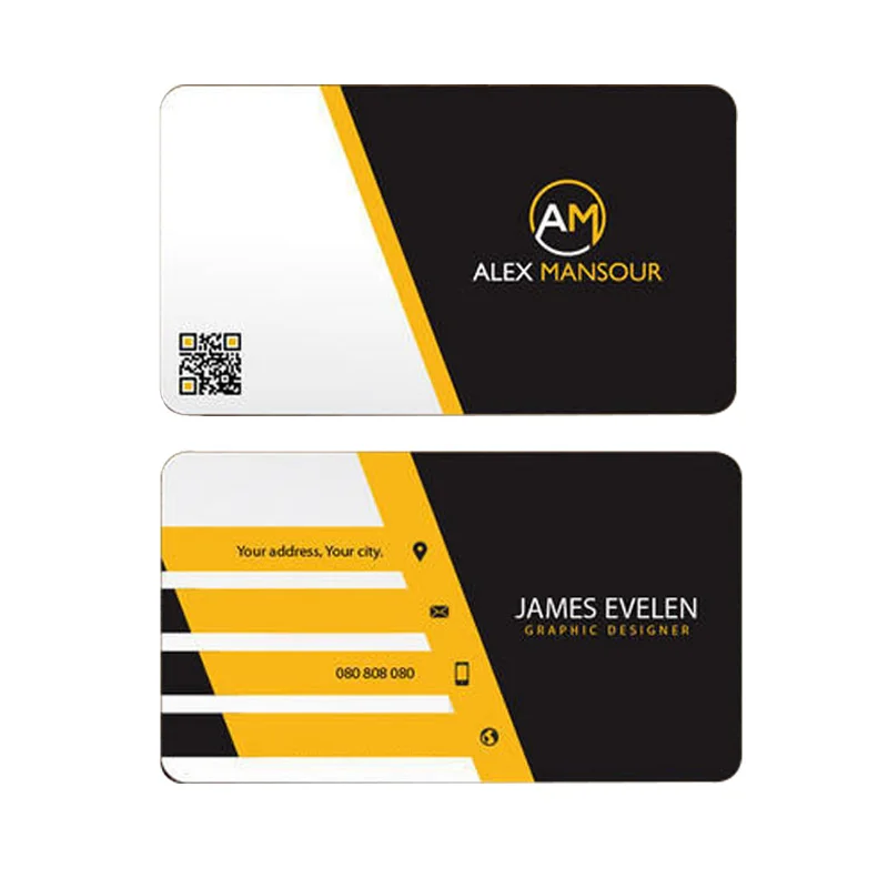 CMYK Printing Pvc Visiting Card With High Quality