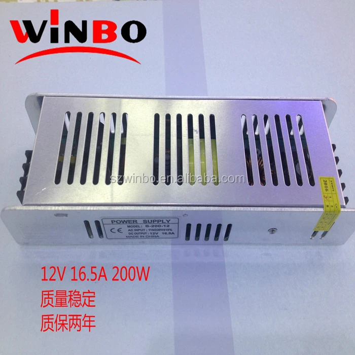 12V 16.5A 24V 8.3A 48V 4.2A 200W источники питания LED