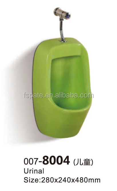 high quality kindergarten bathroom wc small size Green colorful kids Pedestal basin for children