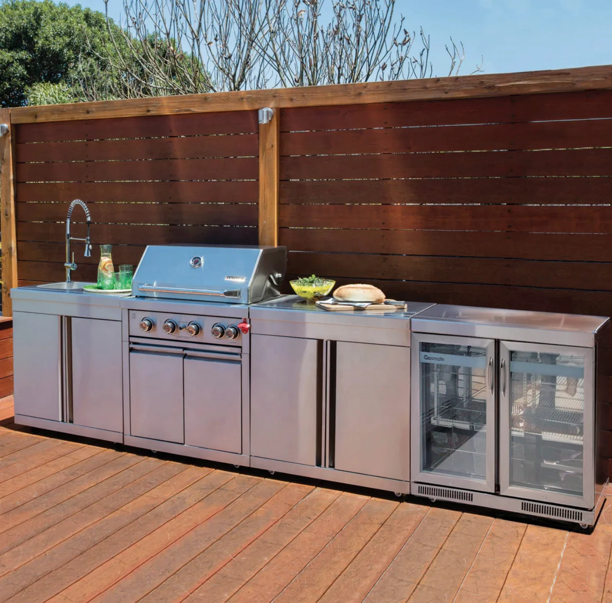 Modern Outdoor Aluminum Kitchen Cabinet Modular Design