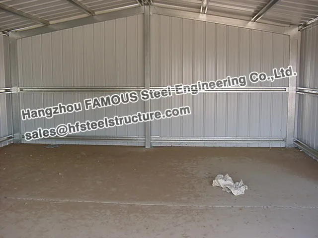 customized prefab metal shed for RV garage