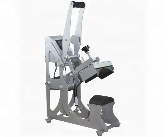 2in1 semi automatic heat press machine for hat press and 5*5inch flat press machine