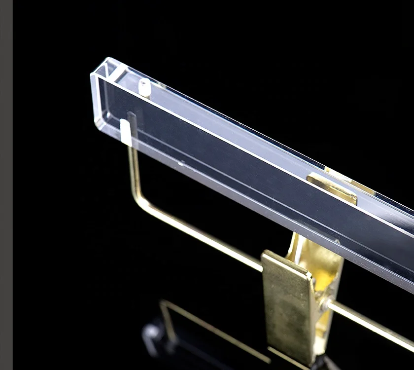 Clear  Acrylic Pant Hanger  With Gold Clips