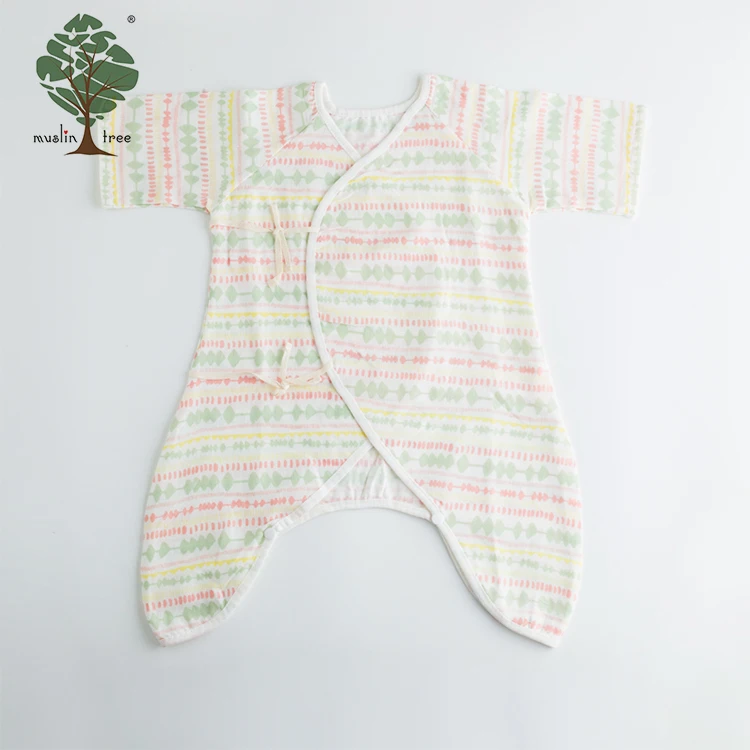 Муслиновое Дерево новое поступление оптовая продажа 100% хлопок Пользовательские детские ползунки