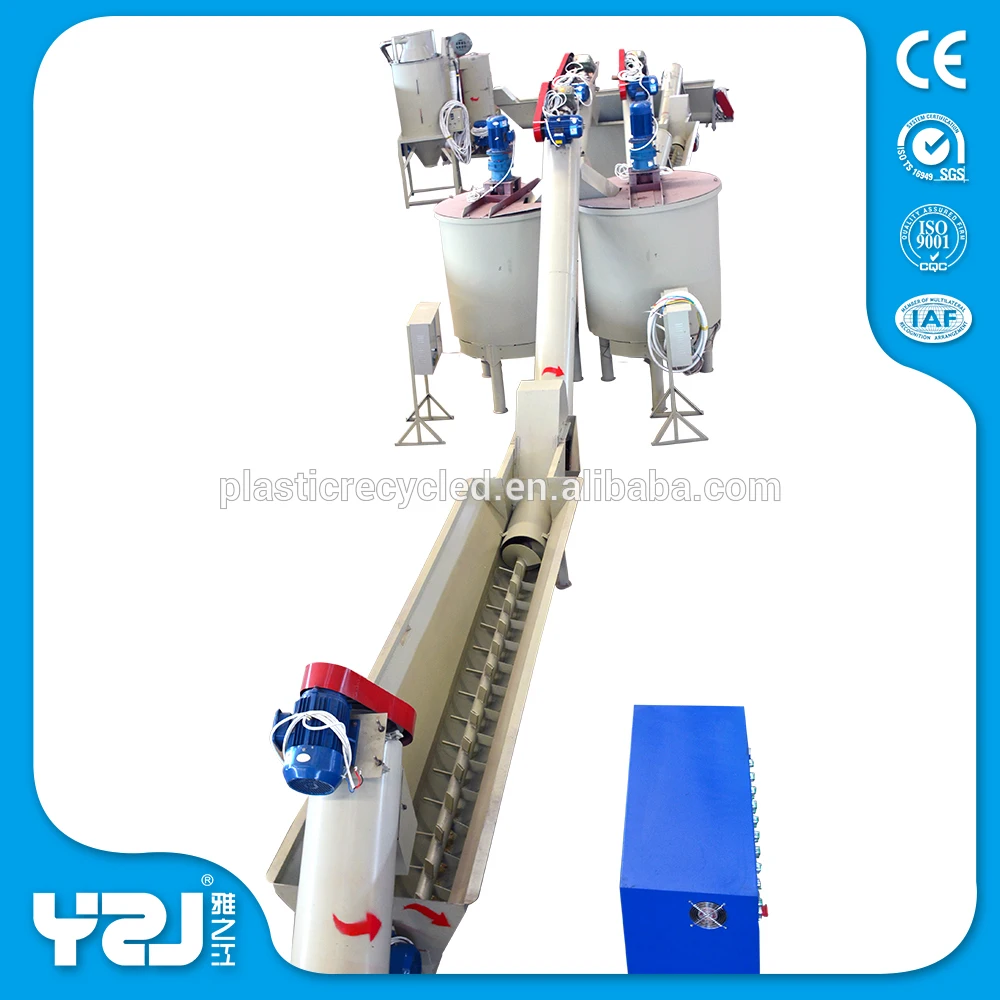 
Plastic PP Recycled PET Bottle Flakes Washing Machine Line 