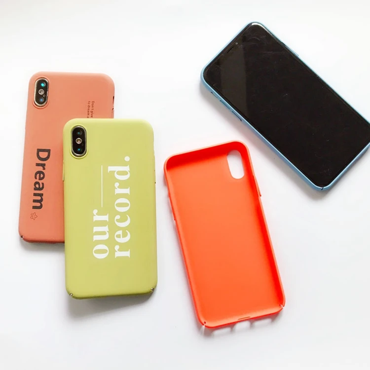 New Arrival Custom Printing Hard Pc Material Phone Case With Words For Iphone 7 8 Plus