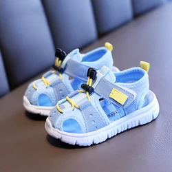 Летние модные новые детские повседневные пляжные детские сандалии