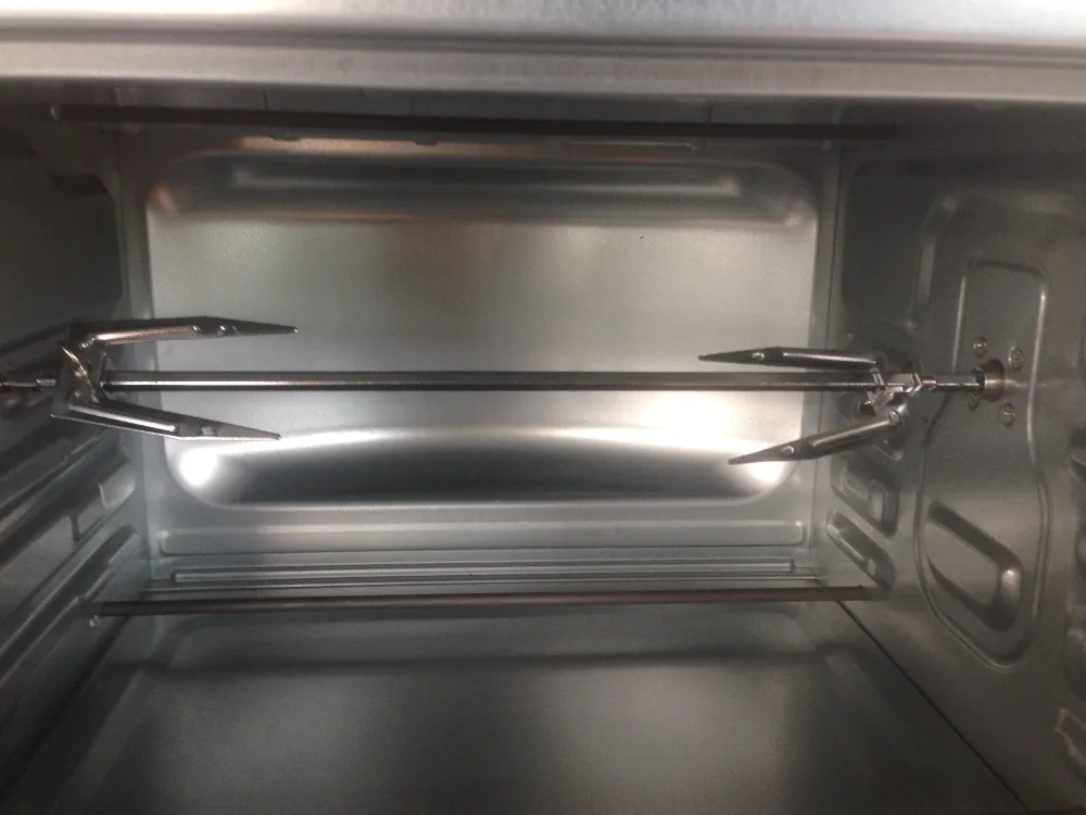 CE RoHS LFGB A13 double glass black portable smart digital pizza bread chicken bake roaster electric salamander/toaster oven