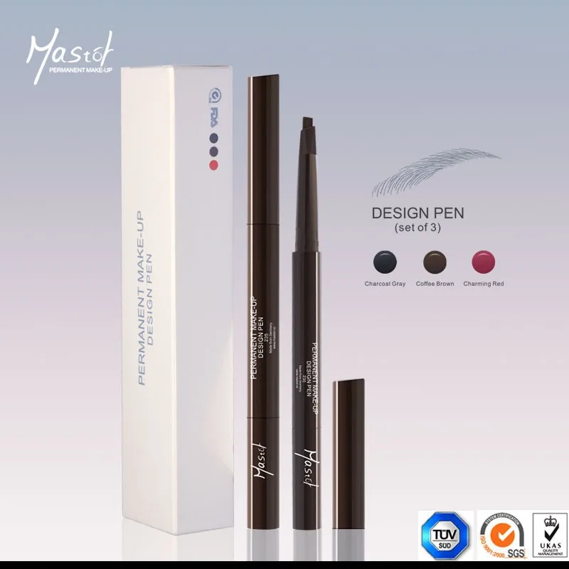 Mastor Permanent Makeup Tattoo Kit Anti Water Eyebrow Lip Pencil