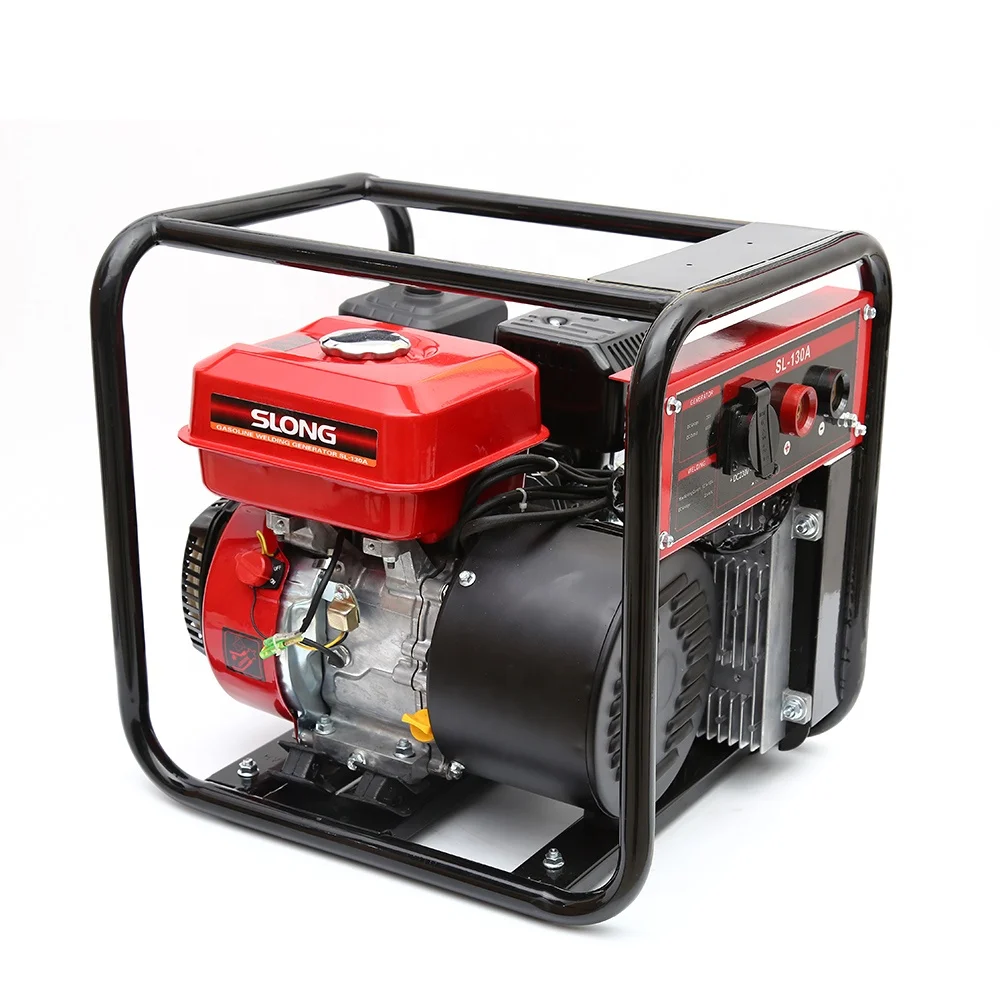 SLONG 130A POWERED BY  GASOLINE ENGINE DC600W WELDING MACHINE GENERATOR