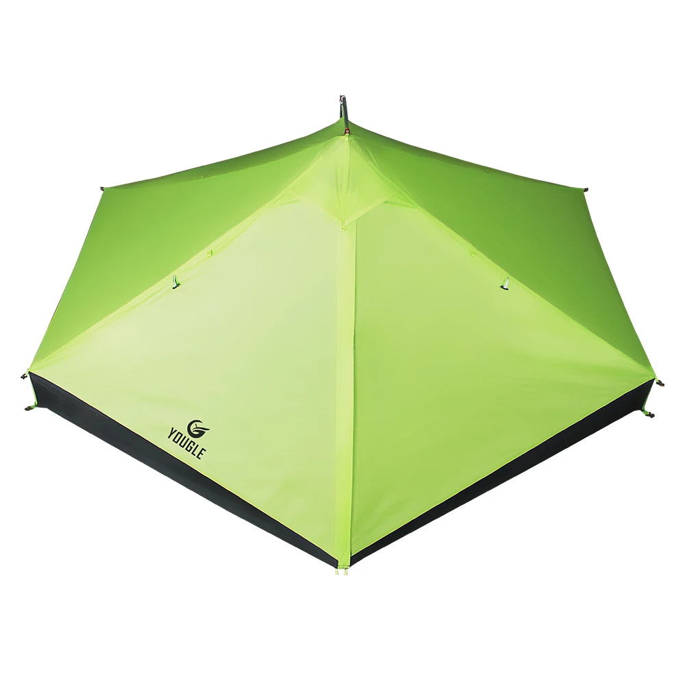 20D single Layer 2 Men Two Person Backpacking Tent 3 Season For Camping Hiking Trekking Travelling Ultralight Silicone Coated