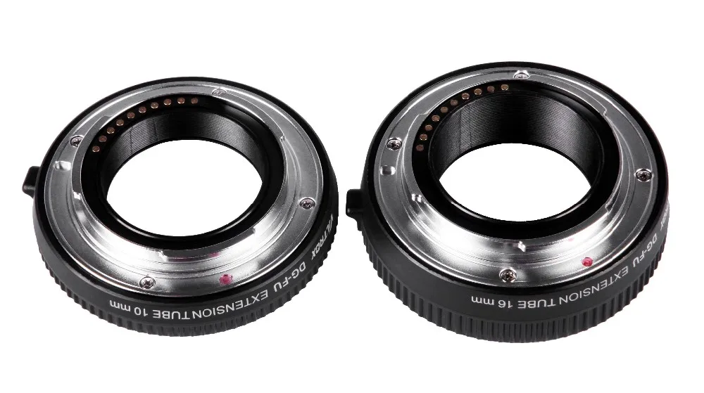 VILTROX DG-FU Auto Focus AF Lens Adapter Mount for Fujifilm X Mount Macro Lens Extension Tube Ring 10mm 16mm Set Metal Mount