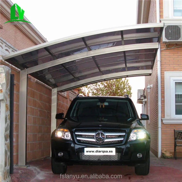 Retractable Double Door Automatic Carport Car Parking Aluminum Metal Carport