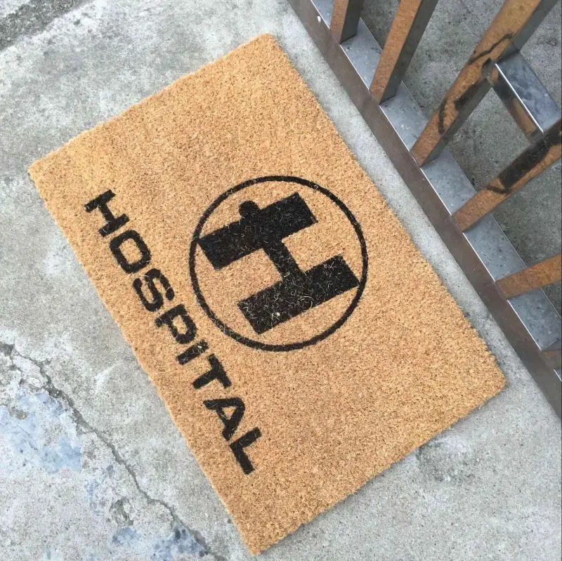 Organic Green Natural Coir Doormats For Walmart Aldi Carrefour