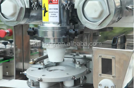 10 off KH the newest automatic mooncake encrusting machine production line price for making mooncake / kubba / maamoul