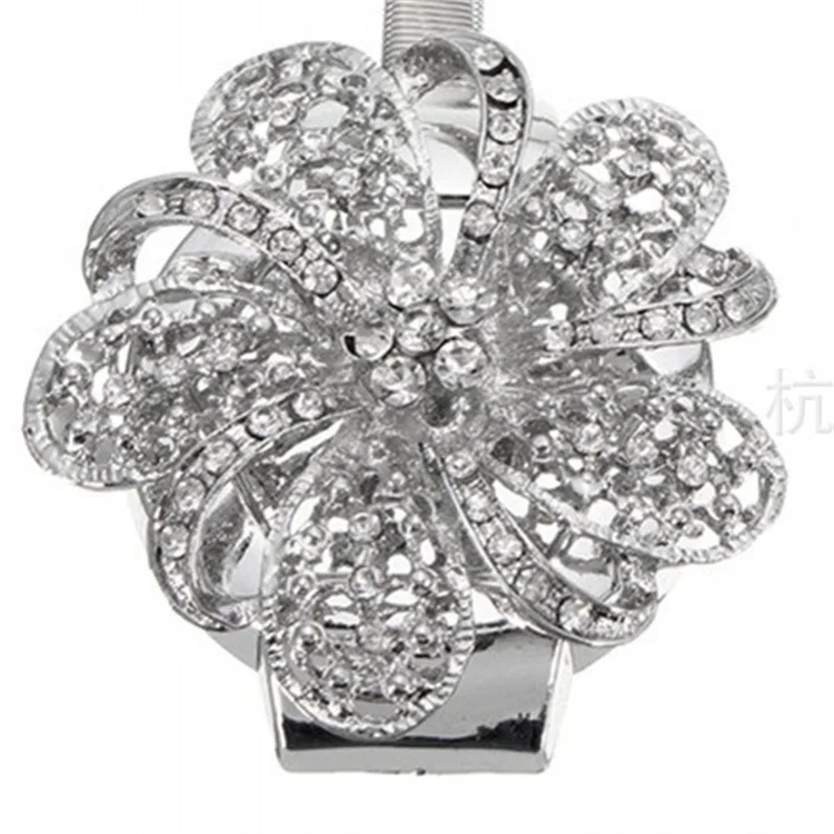 
Crystal Flower Home Decorate Magnetic Window Buckle Curtain Clip 