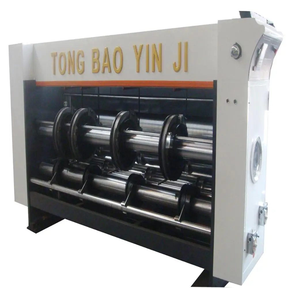 three colors flexo printer slotter machine