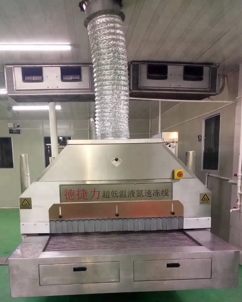 DJL, туннель для жидкого азота, быстрозамораживающее оборудование для овощей/зерен Таро