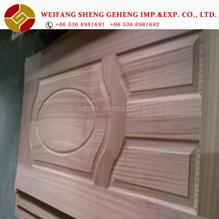 750x850x950x1050x2150x3mm chinese Ash/Teak/White Oak veneer HDF doorskin product E1 glue from Linyi city