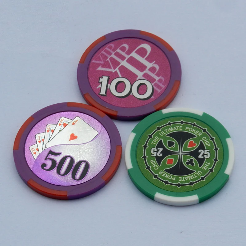 China factory  Poker chips 13.5g Custom poker chips plastic token poker chip set