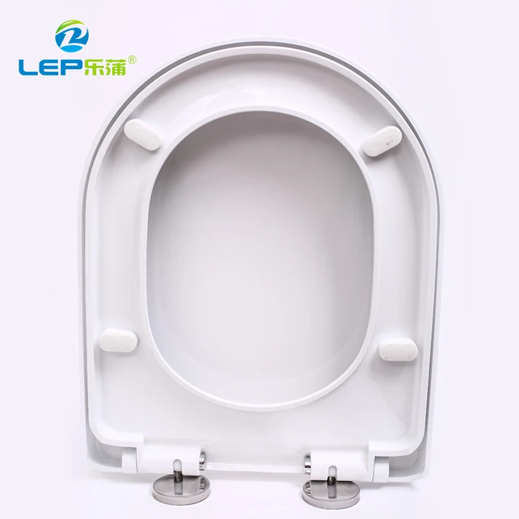 D shape wc seat cover heavy duty plastic hydraulic toilet seat