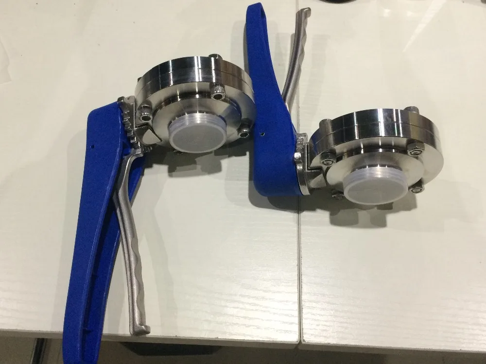 Wenzhou Sanitary Stainless Steel welded Thread end Butterfly Valve for food grade sanitary