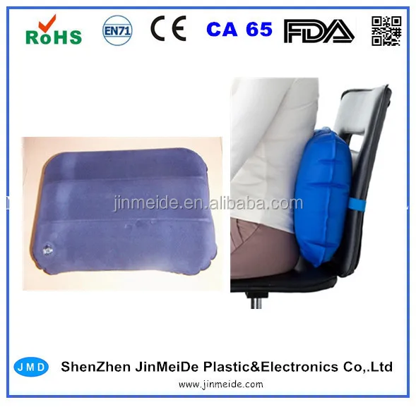 Self Inflating Air Back Pillow / Lumbar Support Air Cushion for All ages