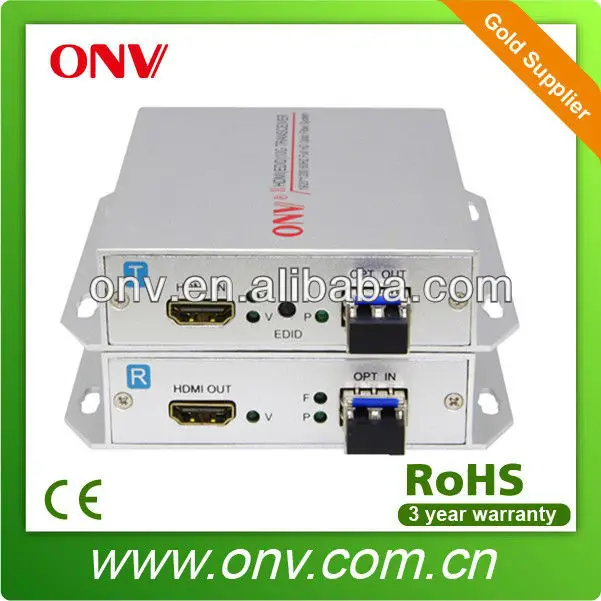 Фабрика питания 1 канал HDMI оптический передатчик и приемник 60 км трансивер