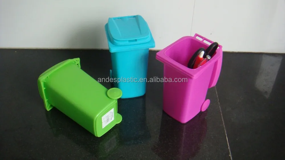 
Creative Mini Recycle Bin Plastic Pen Holder 