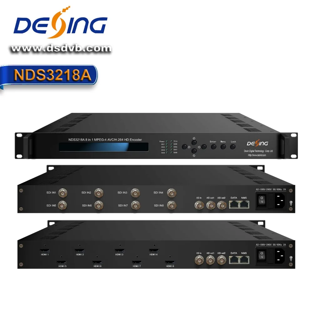 NDS3218A HDMI in MPEG4 HD HE AAC 8 в 1 hd энкодер с ip