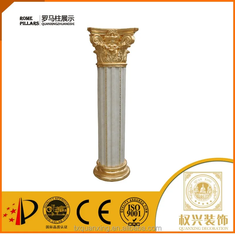
white marble round pillar design image 