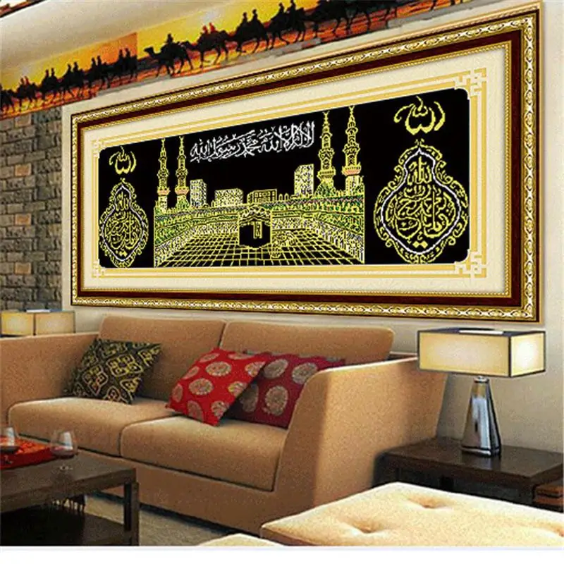 Islam style house picture islamic decorations for home 5D DIY diamond painting