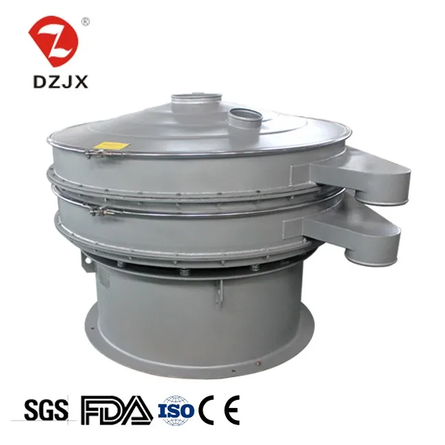 Stainless steel, high efficiency and popular rotary vibrating screen in Food industry
