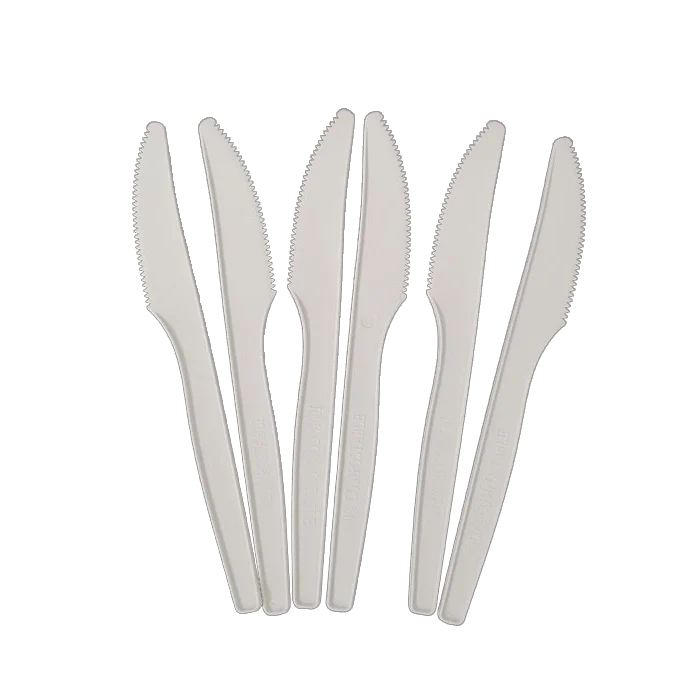 eco friendly disposable cornstarch cutlery set