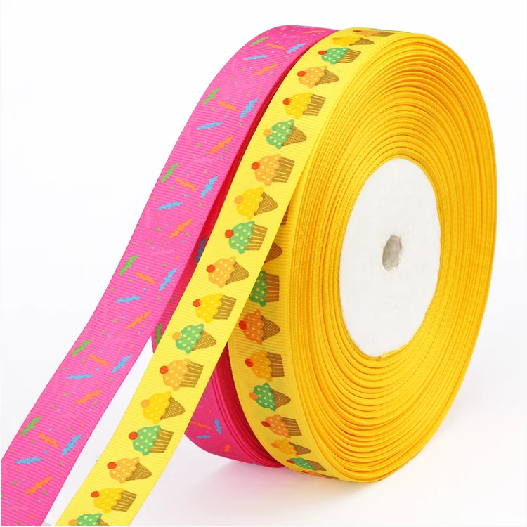 Wholesale 1.5 custom cartoon printed grosgrain ribbon