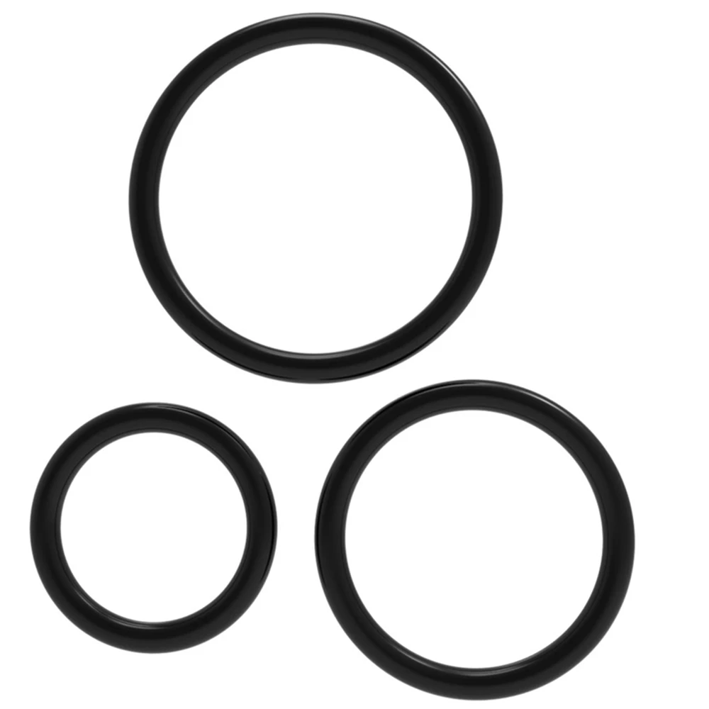
3 Pcs/Set 3 Different Sizes Delay Ejaculation Time-lapse Medical Grade Sex Penis Ring Silicone 