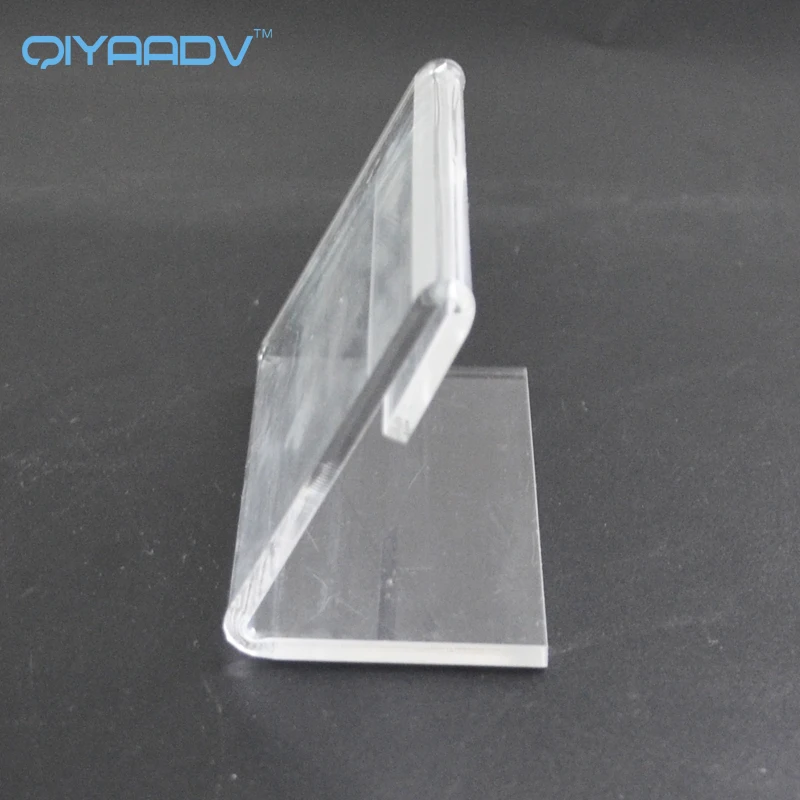 Clear Acrylic Name Tent Card Holder Price Card Tag Label Stand Display Racks