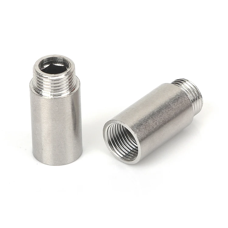 1/2 stainless steel 201 304 Extension Nipples  fitting SUS male female threads round joint water plumbing nipple
