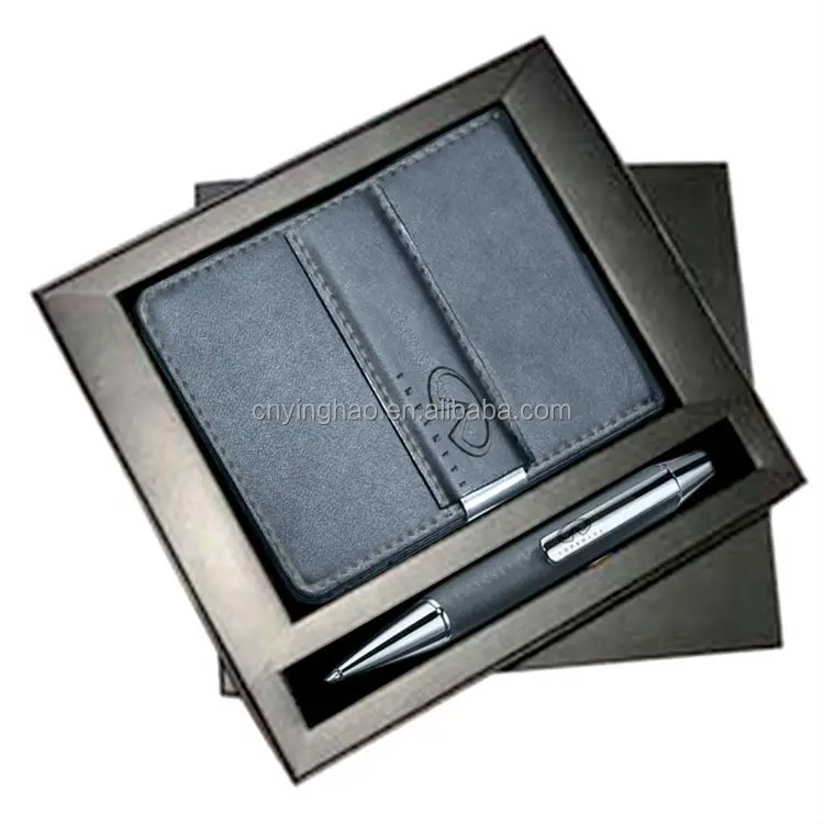 The classic high quality business pen gift set,gift set for men,wallet gift set with pen