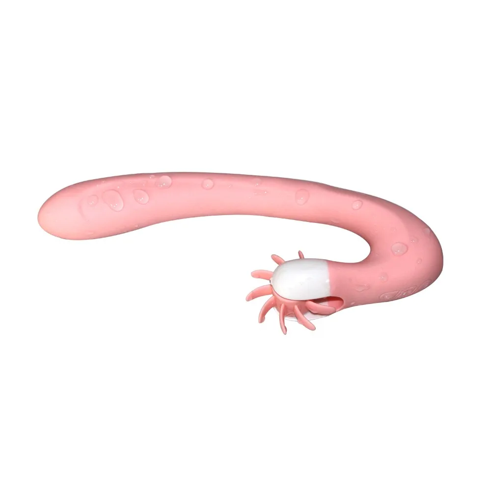 Licking Kiss Heating Vibrator Women Orgasm 20 Rotation Tongue Vibrator Clitoris Stimulator G-spot Dildo