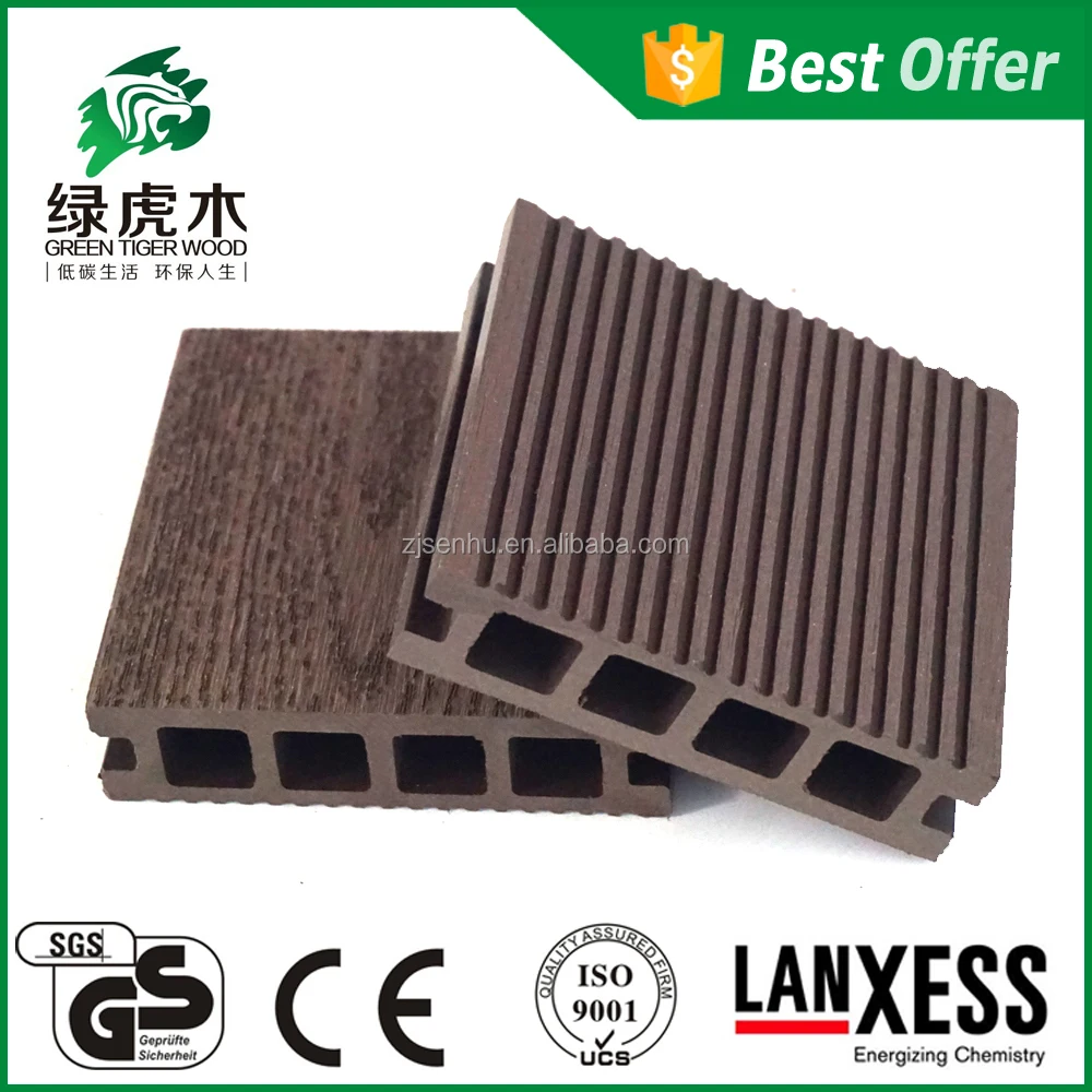 WPC Flower Pot Wood Plastic Garden Ornaments Composite Waterproof Flooring