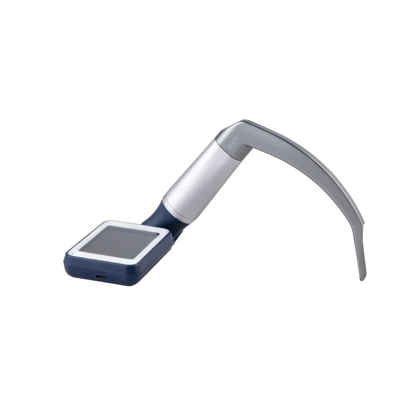 Hot-selling medical video laryngoscope with LED display, reusable stainless steel and multiple blade options